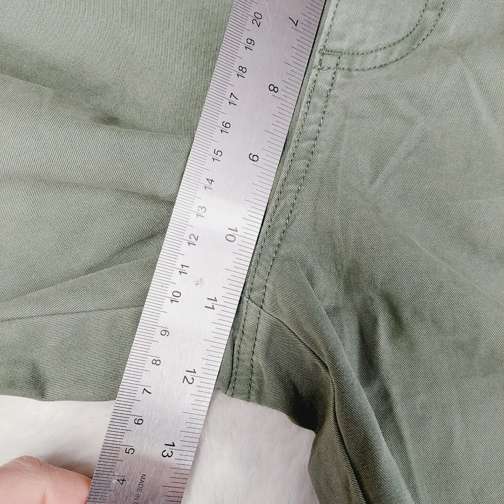 J. Crew Olive Green Straight Leg Trousers